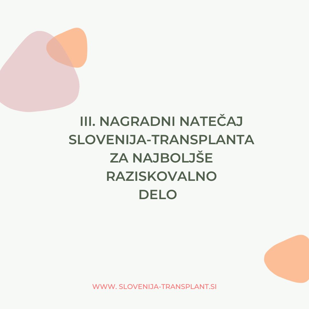 Najava III. nagradnega raziskovalnega natečaja