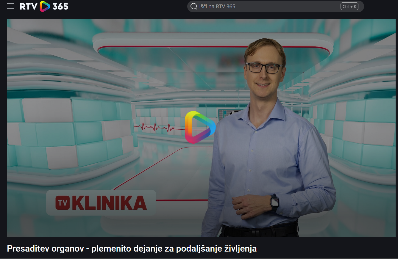 Tv klinika - darovanje in presaditev organov