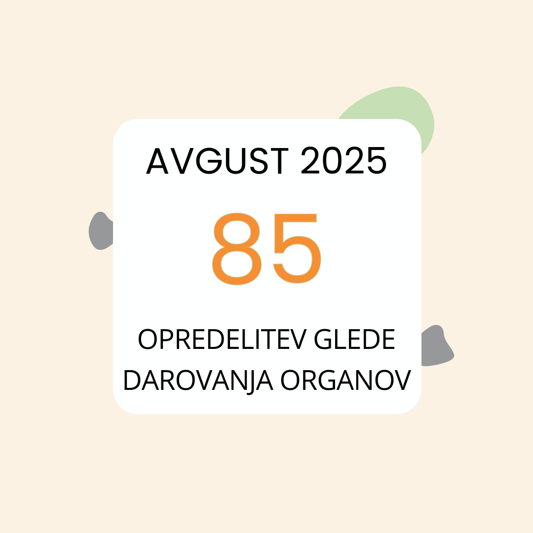 Opredelitve glede darovanja organov